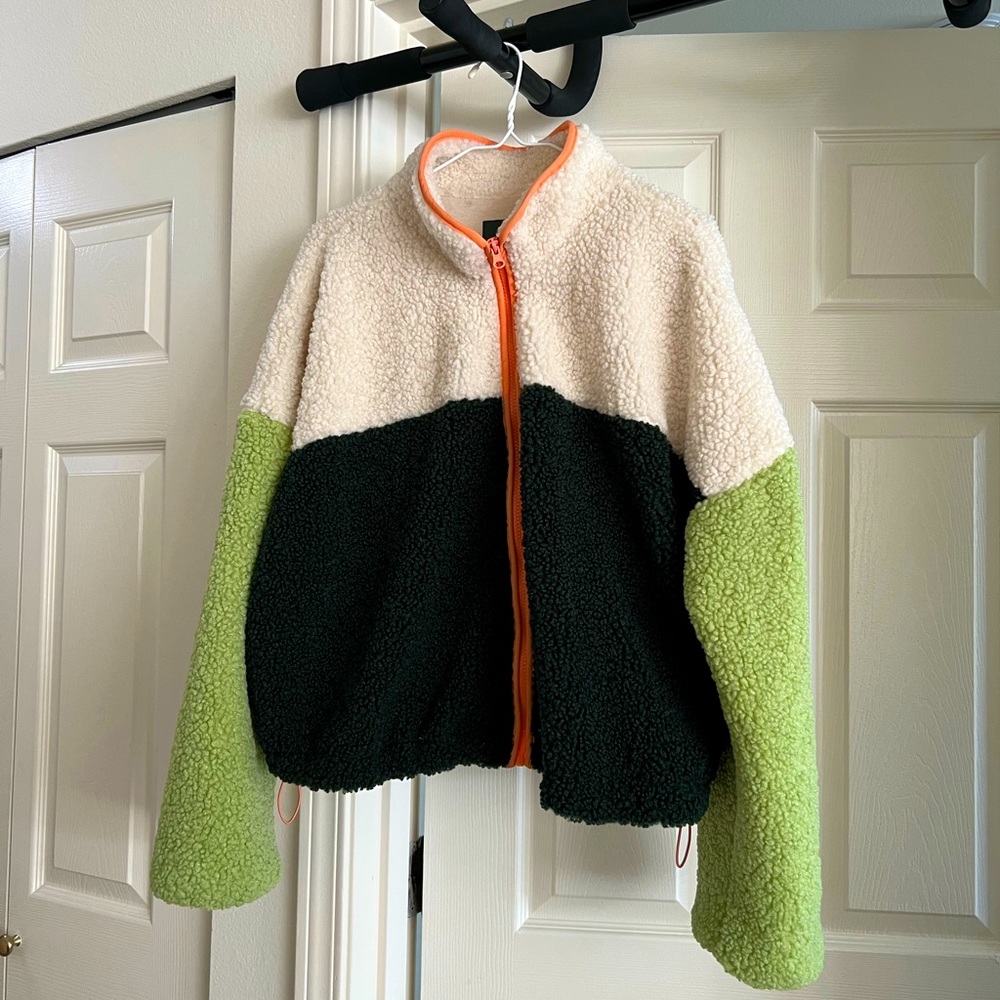 Wild Fable Sherpa Teddy Zip-Up Jacket NWT